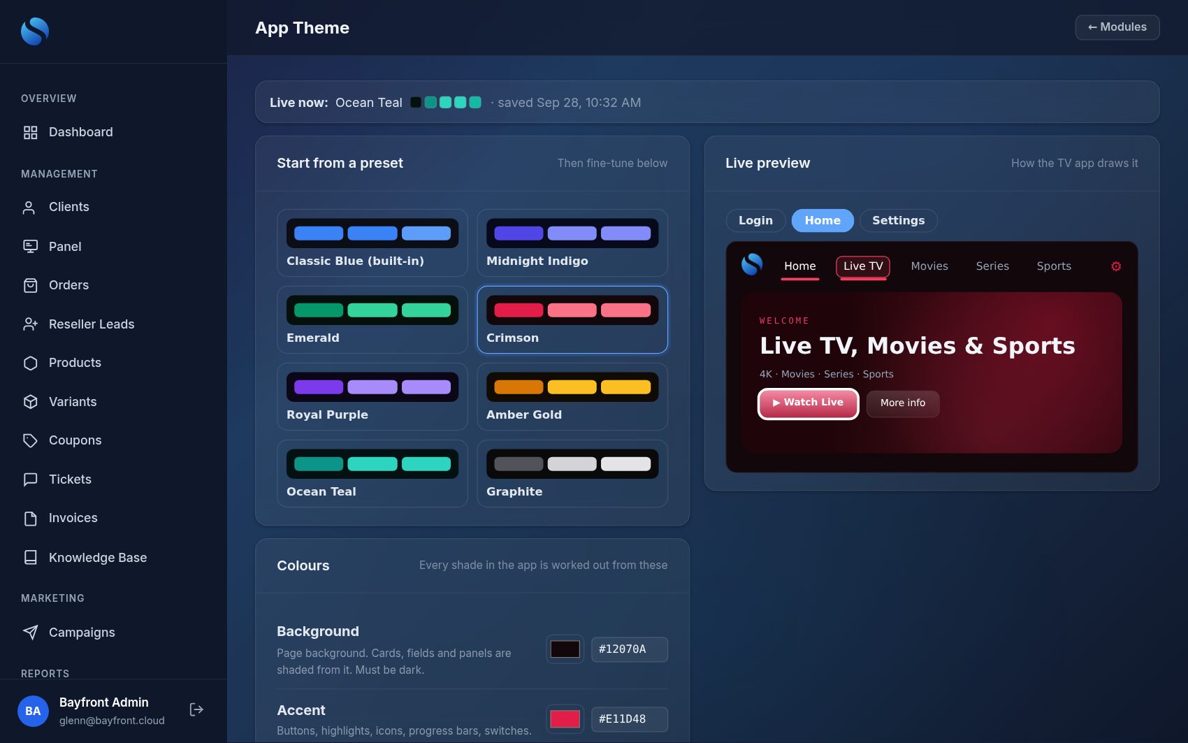 Admin App Theme
