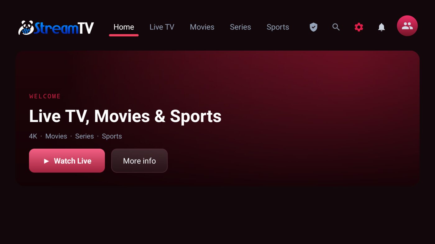 TV app crimson